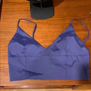 Nasty Gal Periwinkle / lavender Crop Top